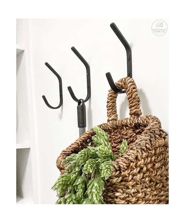 The Henrietta Double Hooks (Set of 2) Hook .5" Wide Finish Copper Powder Coat | Industrial Farm Co