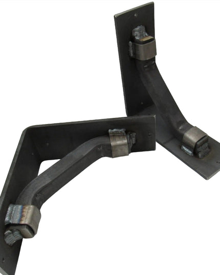 The Hornell Industrial Shelf Support Shelf Support 7" Depth x 7" Wall Mount Length Finish Gold Powder Coat | Industrial Farm Co