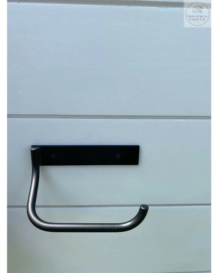 The Howlett Hill Toilet Paper Holder Toilet Paper Holder Open on the Right Finish Clear Coat | Industrial Farm Co