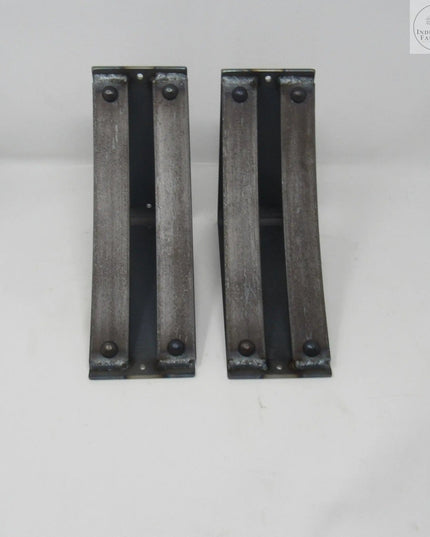 The Jamestown 4" Wide Shelf Bracket Brackets/Corbels 8" Depth x 8" Wall Mount Length Finish Raw - Uncoated Metal | Industrial Farm Co