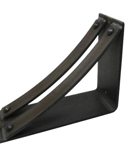 The Jamestown 4" Wide Shelf Bracket Brackets/Corbels 8" Depth x 8" Wall Mount Length Finish Copper Powder Coat | Industrial Farm Co