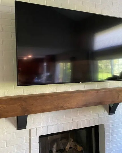 The Jeffery Style Shelf Bracket Brackets/Corbels 3" Depth x 8" Wall Mount Length Finish Gold Powder Coat | Industrial Farm Co