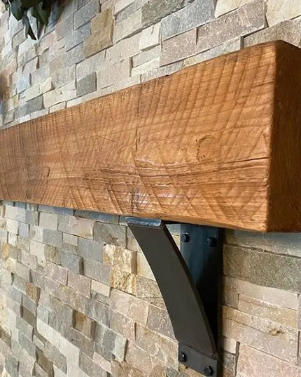 The Jeffery Style Shelf Bracket Brackets/Corbels 3" Depth x 8" Wall Mount Length Finish Silver Powder Coat | Industrial Farm Co