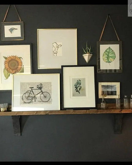 The Jeffery Style Shelf Bracket Brackets/Corbels 3" Depth x 10" Wall Mount Length Finish Raw - Uncoated Metal | Industrial Farm Co