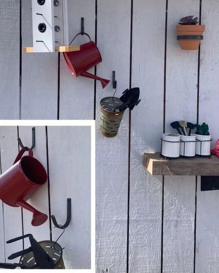 The Kenny Metal Wall Hooks Hook .5"  Wide Hook Finish Gold Powder Coat | Industrial Farm Co