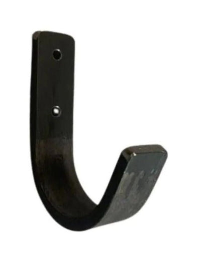 The Kenny Metal Wall Hooks Hook .5"  Wide Hook Finish Silver Powder Coat | Industrial Farm Co