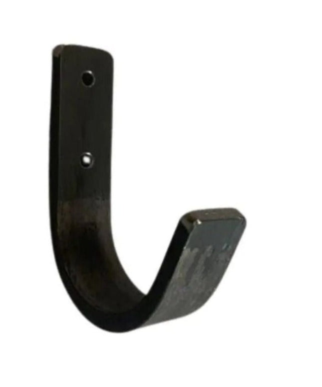 The Kenny Metal Wall Hooks Hook .5"  Wide Hook Finish Silver Powder Coat | Industrial Farm Co