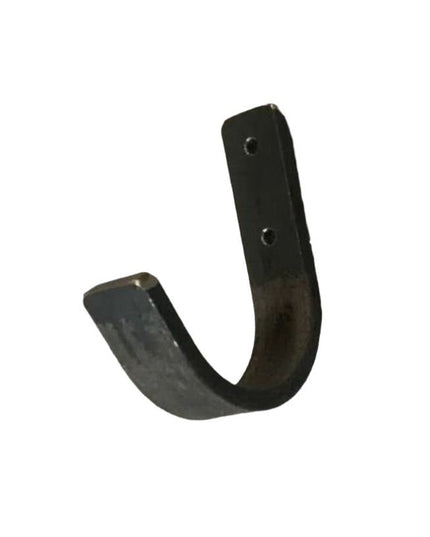 The Kenny Metal Wall Hooks Hook 1"  Wide Hook Finish Silver Powder Coat | Industrial Farm Co