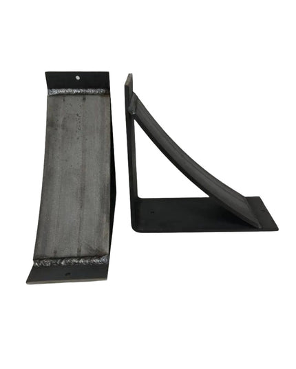 The Lexica 4 Inch Wide Supports Shelf Support 5" Depth x 7" Wall Mount Length Finish Black Powder Coat | Industrial Farm Co