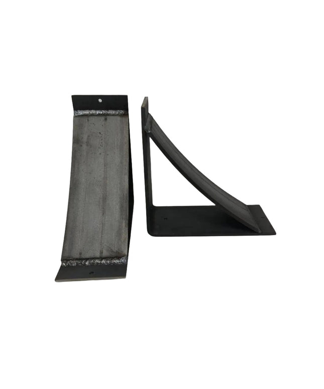 The Lexica 4 Inch Wide Supports Shelf Support 5" Depth x 7" Wall Mount Length Finish Black Powder Coat | Industrial Farm Co