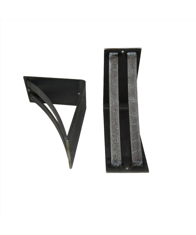 The Little Falls Metal Corbel Brackets/Corbels 8" Depth x 8" Wall Mount Length Finish Gold Powder Coat | Industrial Farm Co