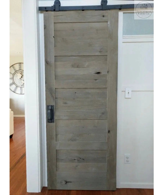 The Lockport Pull Door Handle/ Pull Clear Coat Flat Pushplate No Flat Pushplate | Industrial Farm Co