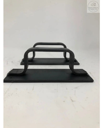 The Lockport Pull Door Handle/ Pull Clear Coat Flat Pushplate Include Flat Pushplate | Industrial Farm Co