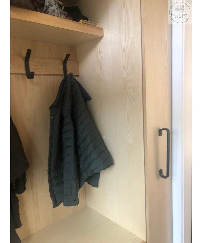 The Long Beach Handle Door Handle/Pull Raw - Uncoated Metal   | Industrial Farm Co