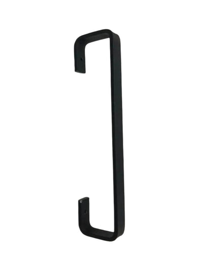 The Long Beach Handle Door Handle/Pull Black Powder Coat   | Industrial Farm Co