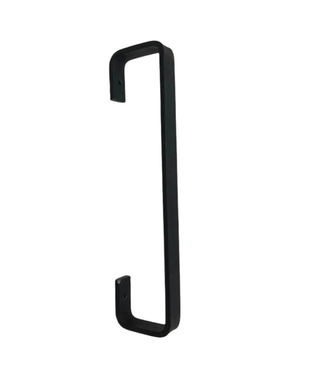 The Long Beach Handle Door Handle/Pull Black Powder Coat   | Industrial Farm Co