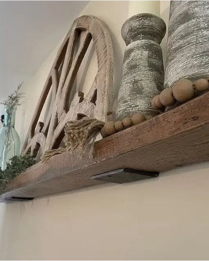 The Lyons Style L Shelf Bracket Shelf Support 4" Depth x 4" Wall Mount Length Finish Raw - Uncoated Metal | Industrial Farm Co