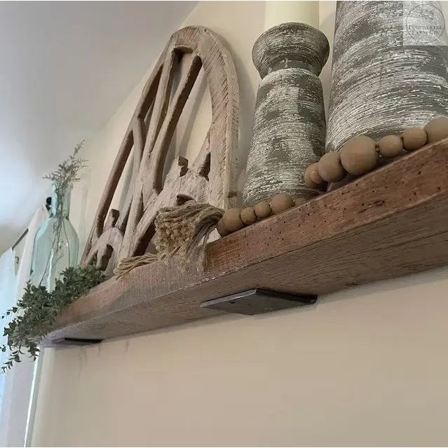 The Lyons Style L Shelf Bracket Shelf Support 4" Depth x 4" Wall Mount Length Finish Raw - Uncoated Metal | Industrial Farm Co