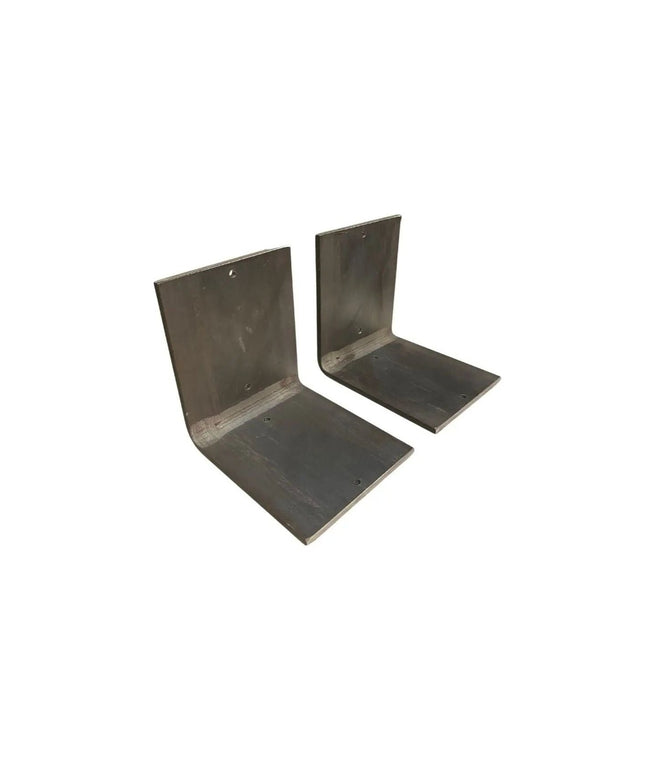 The Lyons Style L Shelf Bracket Shelf Support 4" Depth x 4" Wall Mount Length Finish Clear Coat | Industrial Farm Co