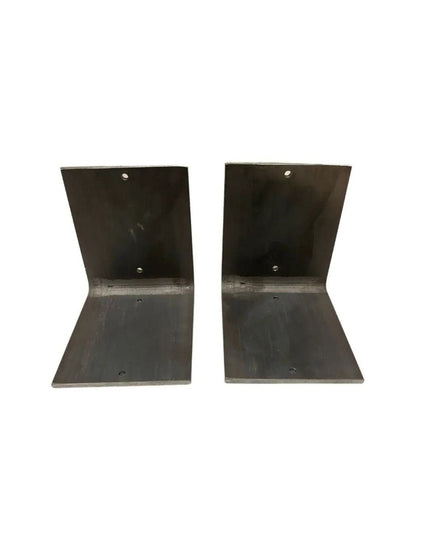 The Lyons Style L Shelf Bracket Shelf Support 4" Depth x 4" Wall Mount Length Finish Black Powder Coat | Industrial Farm Co