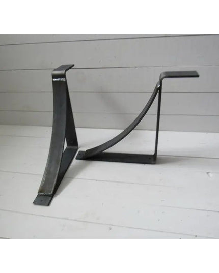 The Marietta Shelf and Mantle Supports Brackets/Corbels 6" Depth x 6" Wall Mount Length Finish Black Powder Coat | Industrial Farm Co