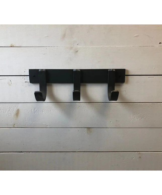 The Mary Style Handmade Coat Rack Coat Rack 10" Wall Mount Length Finish Black Powder Coat | Industrial Farm Co