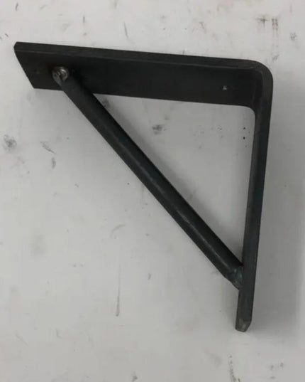 The Middletown L Shelf Support Shelf Support 5" Depth x 5" Wall Mount Length Finish Silver Powder Coat | Industrial Farm Co