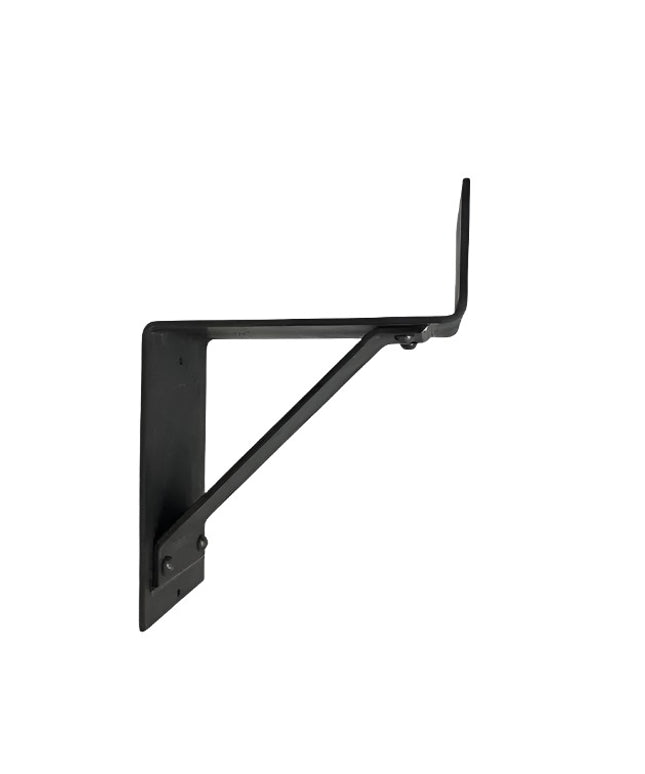 The Monroe Style Corbel Bracket Brackets/Corbels 6" Depth x 6" Wall Mount Length Finish Silver Powder Coat | Industrial Farm Co