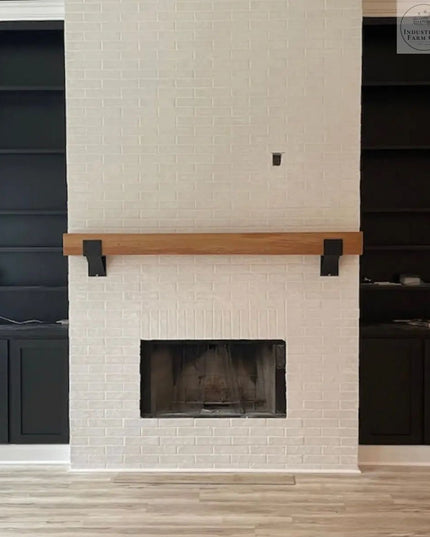 The Mottville Shelf Bracket Brackets/Corbels 6" Depth x 6" Wall Mount Length Finish Black Powder Coat | Industrial Farm Co