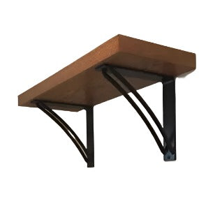 The Niagara Bracket Support Shelf Support 5" Depth x 5" Wall Mount Length Finish Black Powder Coat | Industrial Farm Co