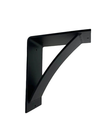 The Nine Mile Mantel Bracket Support Brackets/Corbels 5" Depth x 5" Wall Mount Length Finish Silver Powder Coat | Industrial Farm Co