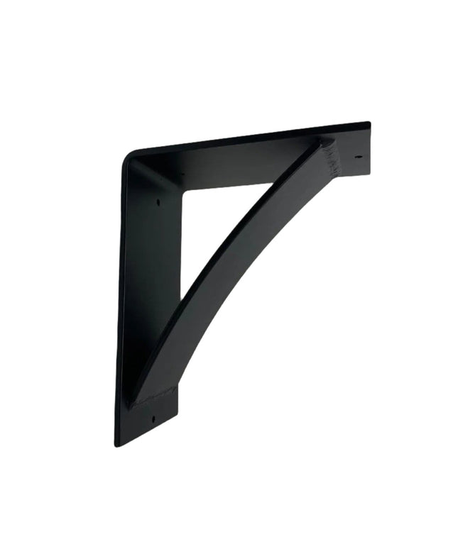 The Nine Mile Mantel Bracket Support Brackets/Corbels 5" Depth x 5" Wall Mount Length Finish Silver Powder Coat | Industrial Farm Co