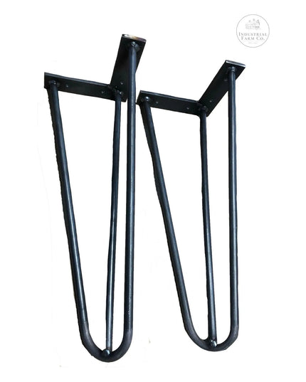 The North Street Steel Pin Legs  Black Powder Coat   | Industrial Farm Co