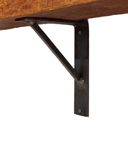 The Oneida Shelf Bracket Shelf Support 5" Depth x 5" Wall Mount Length Finish Raw - Uncoated Metal | Industrial Farm Co