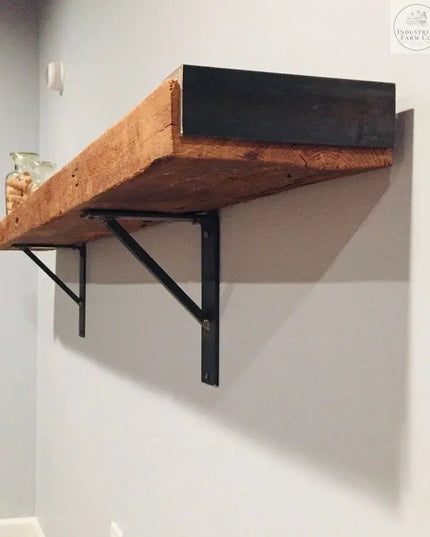 The Oneida Shelf Bracket Shelf Support 5" Depth x 5" Wall Mount Length Finish Copper Powder Coat | Industrial Farm Co