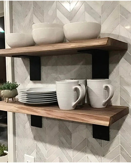 The Owasco L Shelf Support Shelf Support 4" Depth x 4" Wall Mount Length Finish Raw - Uncoated Metal | Industrial Farm Co