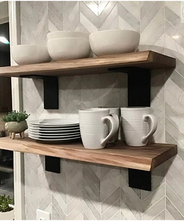 The Owasco L Shelf Support Shelf Support 4" Depth x 4" Wall Mount Length Finish Raw - Uncoated Metal | Industrial Farm Co