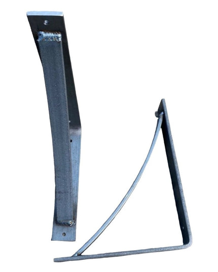 The Rey Bracket Support Shelf Support 5" Depth x 5" Wall Mount Length Finish Black Powder Coat | Industrial Farm Co