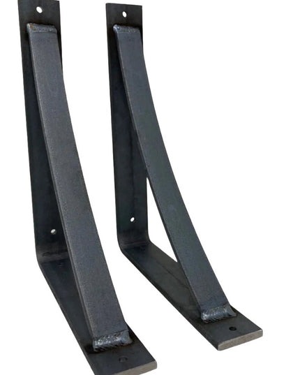 The Rey Bracket Support Shelf Support 5" Depth x 5" Wall Mount Length Finish Silver Powder Coat | Industrial Farm Co