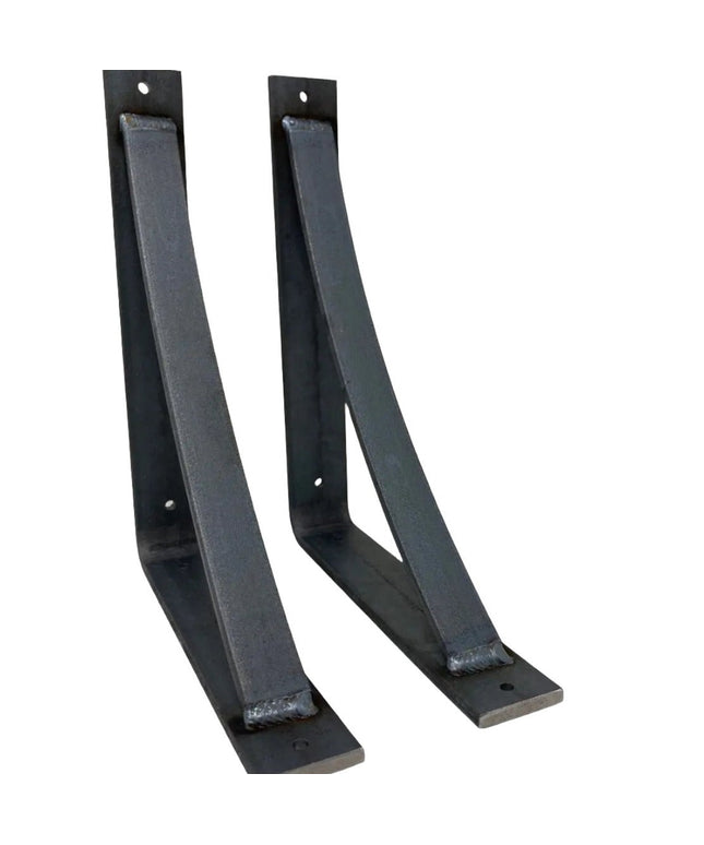 The Rey Bracket Support Shelf Support 5" Depth x 5" Wall Mount Length Finish Silver Powder Coat | Industrial Farm Co