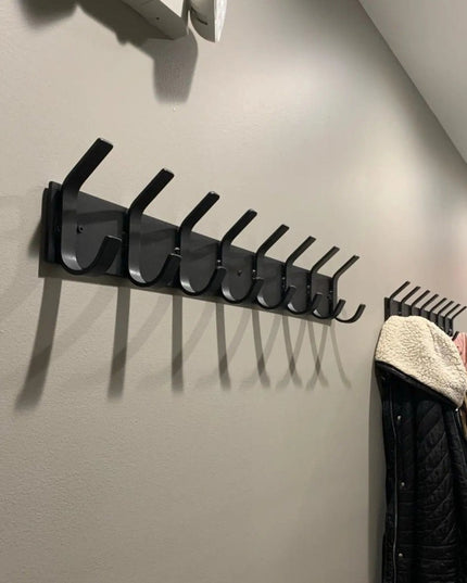 Riseform Wall Mounted Metal Coat Rack Coat Rack 10" Wall Mount Length Finish Gold Powder Coat | Industrial Farm Co