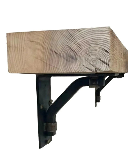 The Rosamond Shelf Supports Shelf Support 5" Depth x 5" Wall Mount Length Finish Raw - Uncoated Metal | Industrial Farm Co