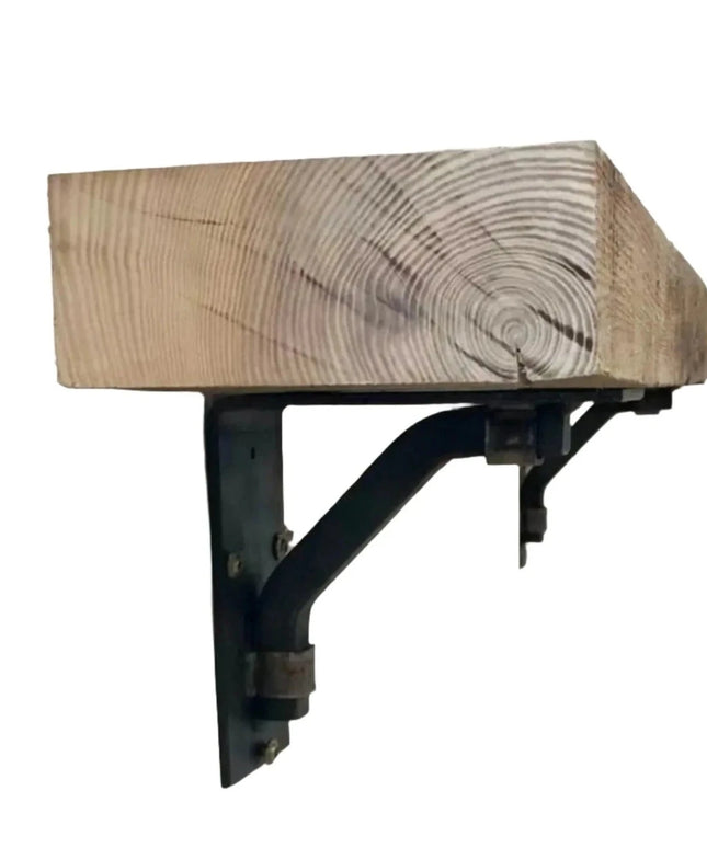 The Rosamond Shelf Supports Shelf Support 5" Depth x 5" Wall Mount Length Finish Raw - Uncoated Metal | Industrial Farm Co