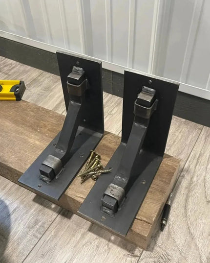 The Rosamond Shelf Supports Shelf Support 6" Depth x 6" Wall Mount Length Finish Raw - Uncoated Metal | Industrial Farm Co