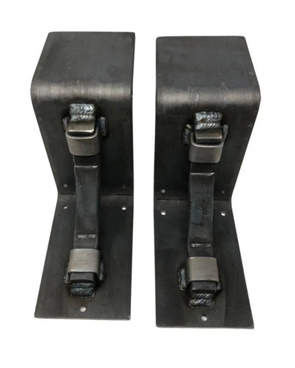 The Rustic Buffalo Support Bracket Brackets/Corbels 7" Depth x 7" Wall Mount Length Finish Black Powder Coat | Industrial Farm Co