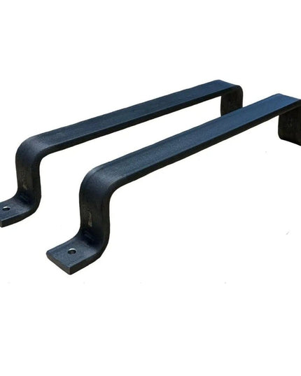 The Sagamore Hill Pull Door Handle/ Pull Silver Powder Coat   | Industrial Farm Co