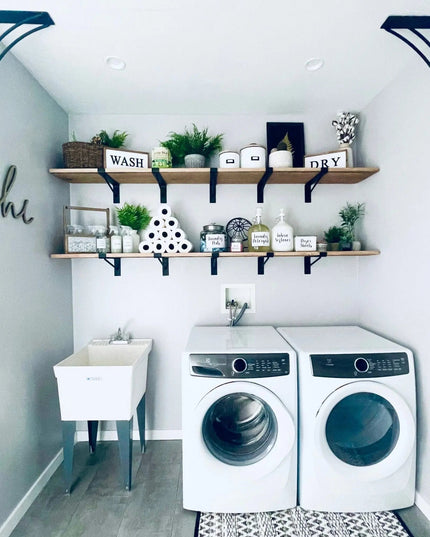 The Sawmiller Shelf Bracket Shelf Support 5" Depth x 5" Wall Mount Length Finish Copper Powder Coat | Industrial Farm Co