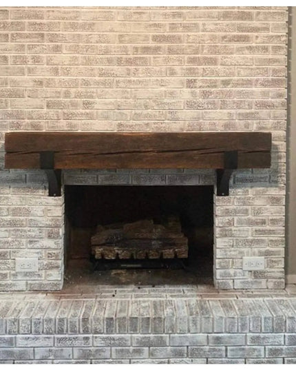 The Seneca Shelf Support Brackets/Corbels 5" Depth x 6" Wall Mount Length Finish Black Powder Coat | Industrial Farm Co