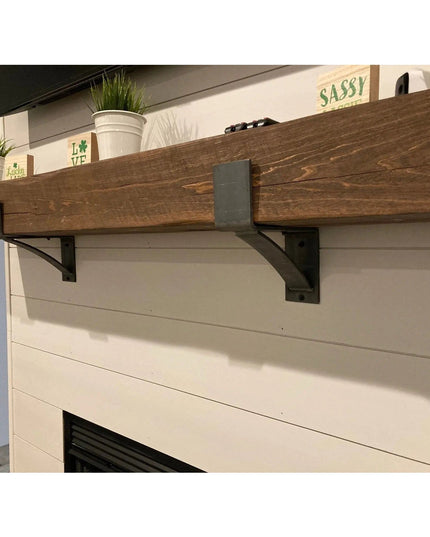 The Seneca Shelf Support Brackets/Corbels 5.5" Depth x 6" Wall Mount Length Finish Copper Powder Coat | Industrial Farm Co