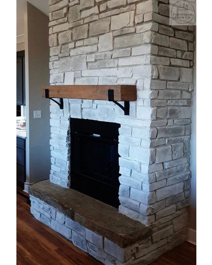 The Seneca Shelf Support Brackets/Corbels 5.5" Depth x 6" Wall Mount Length Finish Gold Powder Coat | Industrial Farm Co